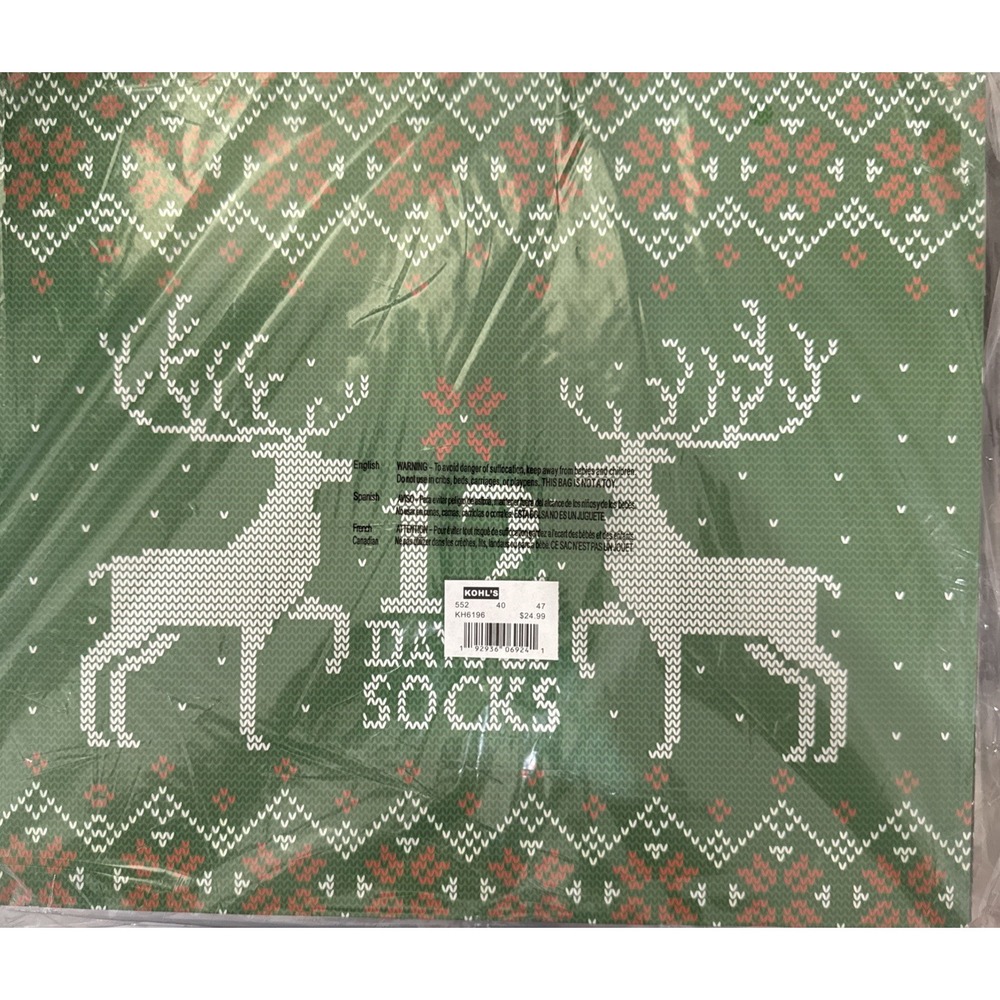 Christmas  12 Days‎ Of Socks- MENS SIZE 6-12